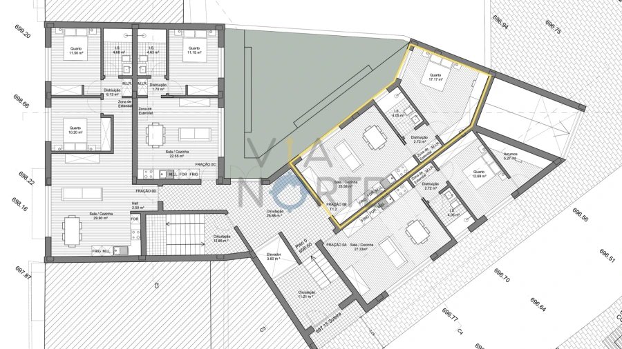 Apartamento T1 para Venda em Sé, Santa Maria e Meixedo Foto 11