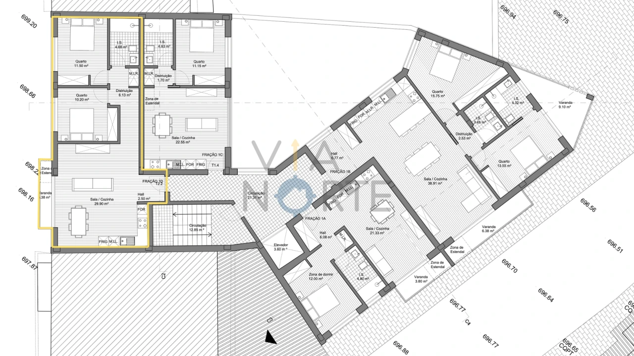 Apartamento T2 para Venda em Sé, Santa Maria e Meixedo Foto 11