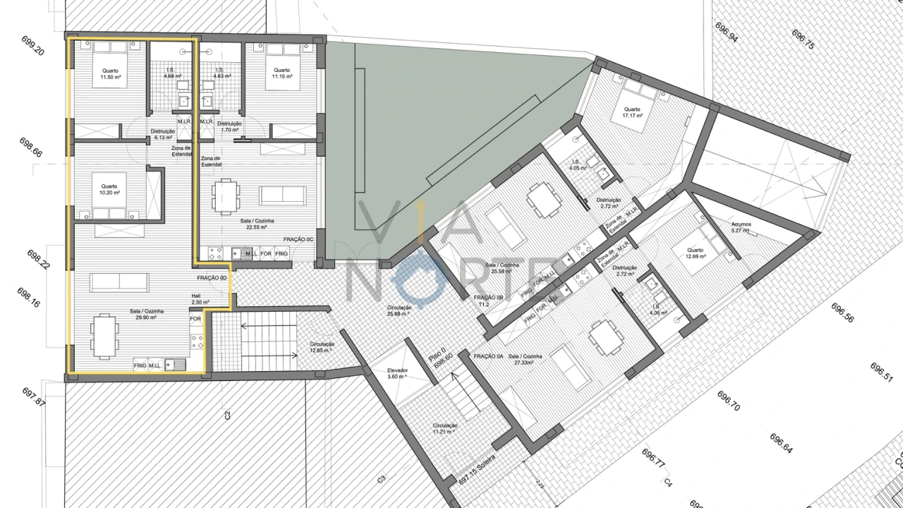 Apartamento T2 para Venda em Sé, Santa Maria e Meixedo Foto 11