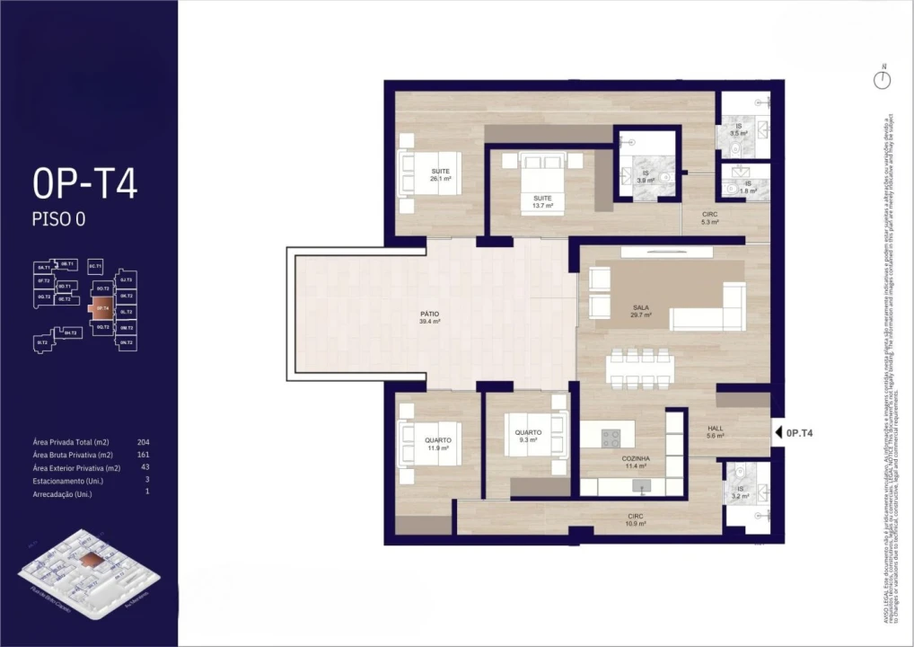 Apartamento T4 para Venda em Matosinhos e Leça da Palmeira Foto 16