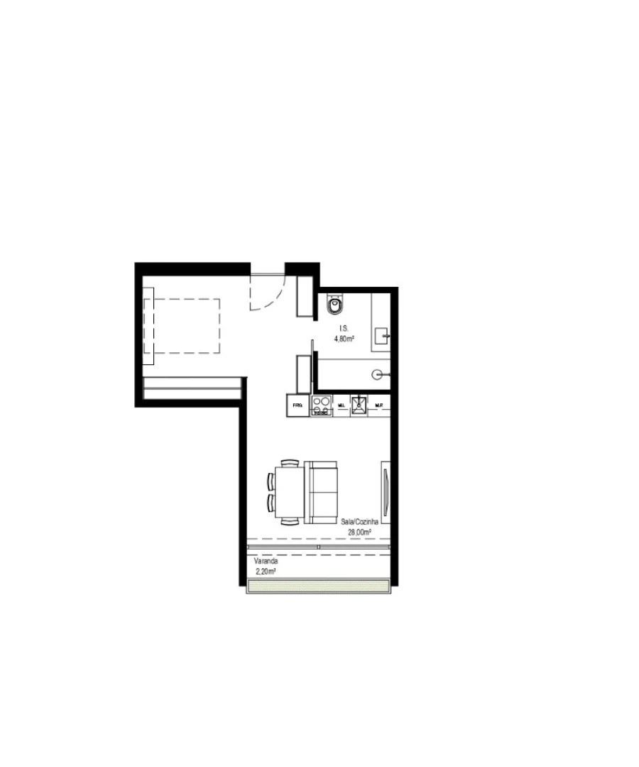 Apartamento T1 para Venda em Ramalde Foto 7