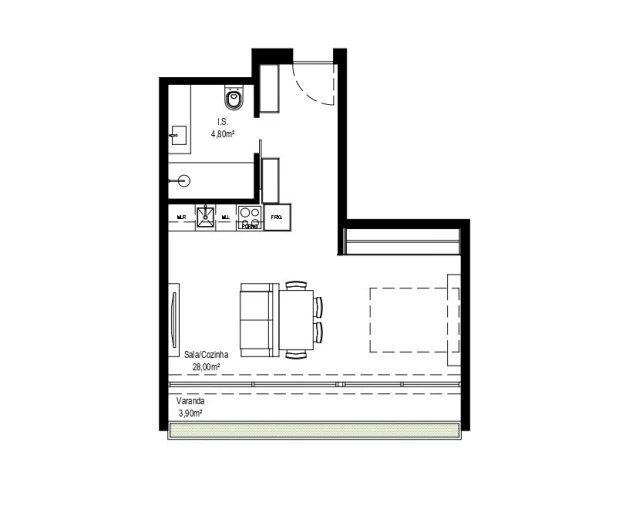 Apartamento T1 para Venda em Ramalde Foto 7