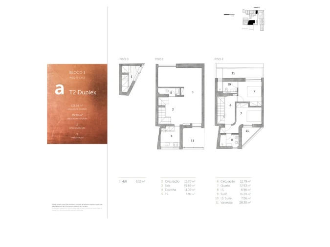 Apartamento T2 para Venda em Campo de Ourique Planta 1