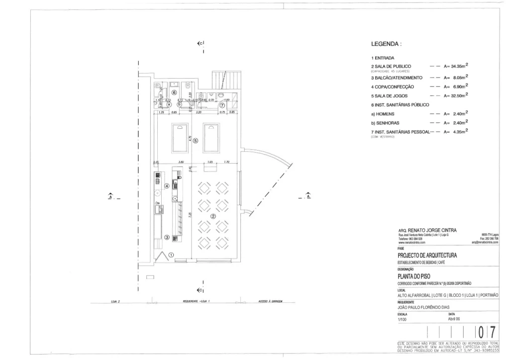 Negócio para Venda em Portimão Planta 2