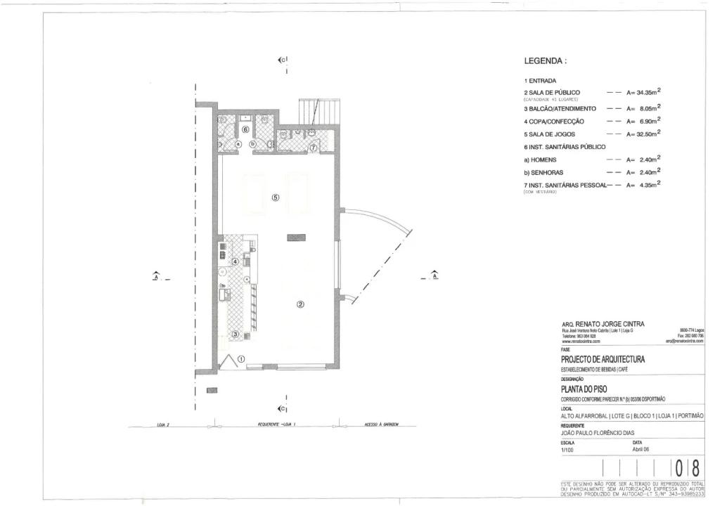 Negócio para Venda em Portimão Planta 3