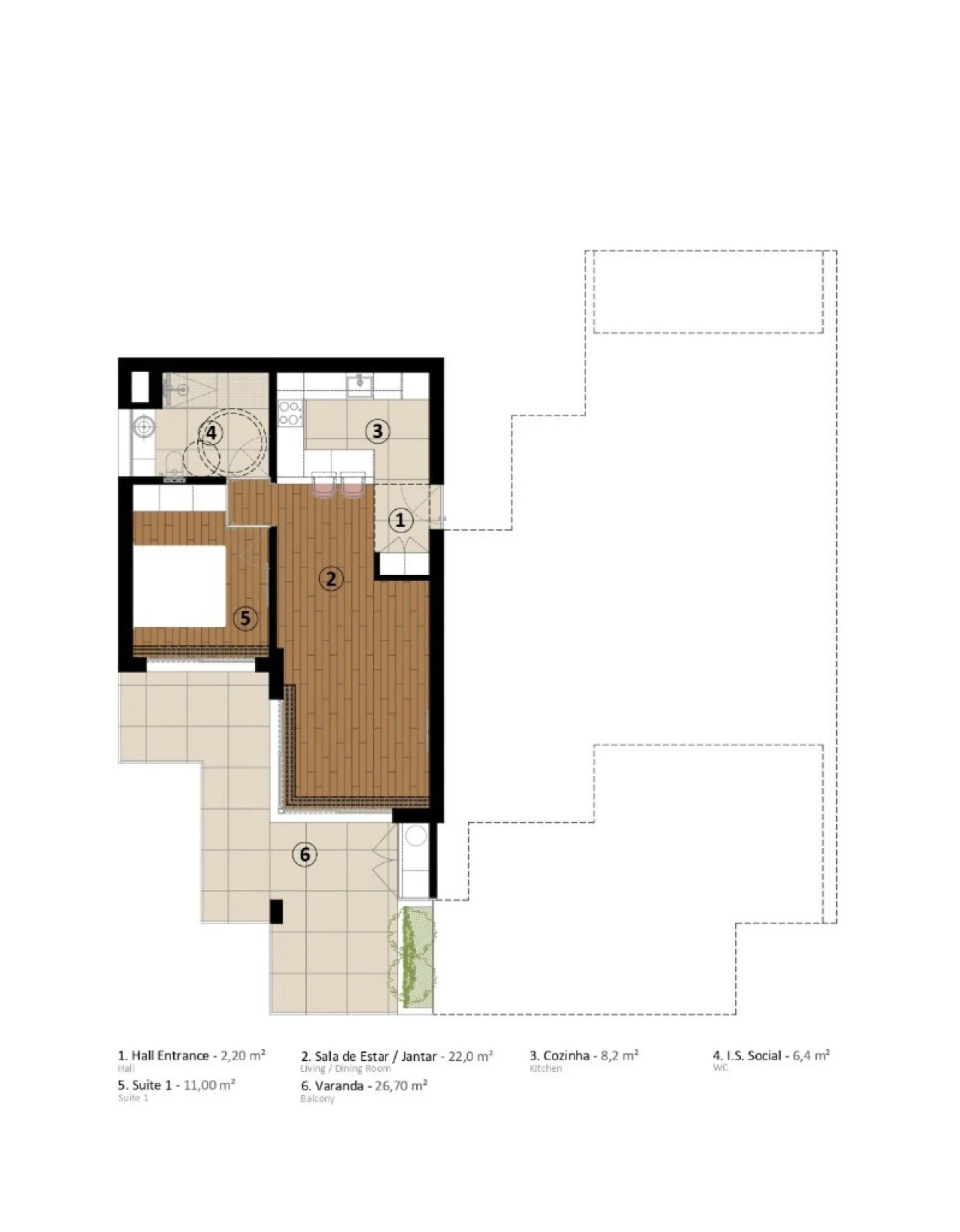 Apartamento T1 para Venda em São Martinho Foto 11