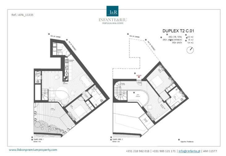 Apartamento T2 para Venda em Arroios Planta 1