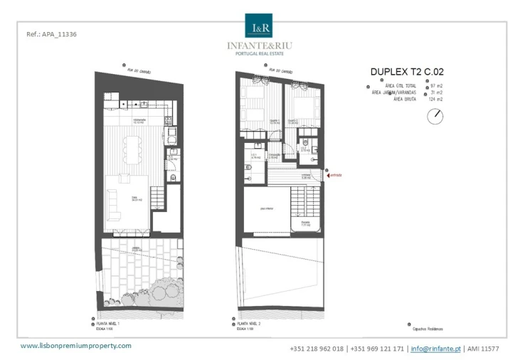Apartamento T2 para Venda em Arroios Planta 1