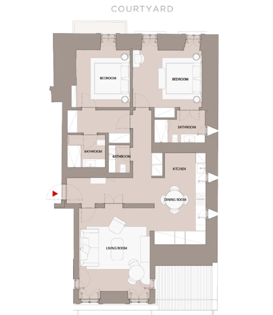 Apartamento T2 para Venda em Santa Maria Maior Planta 1