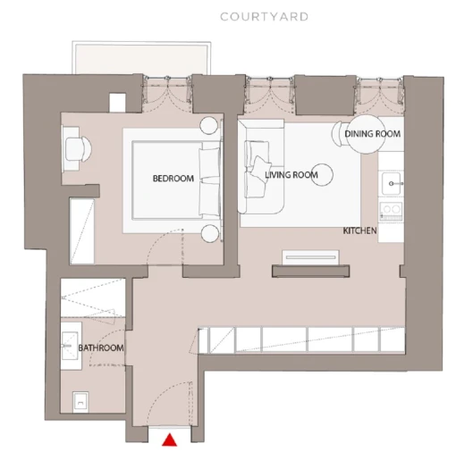 Apartamento T1 para Venda em Santa Maria Maior Planta 1