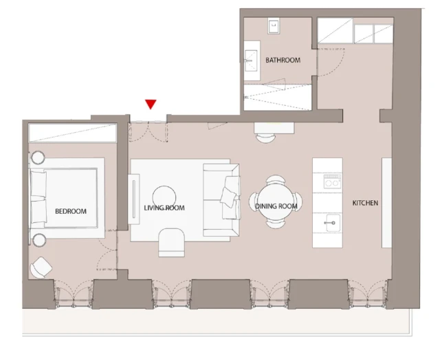 Apartamento T1 para Venda em Santa Maria Maior Planta 1