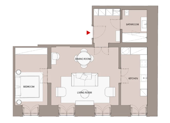 Apartamento T1 para Venda em Santa Maria Maior Planta 1