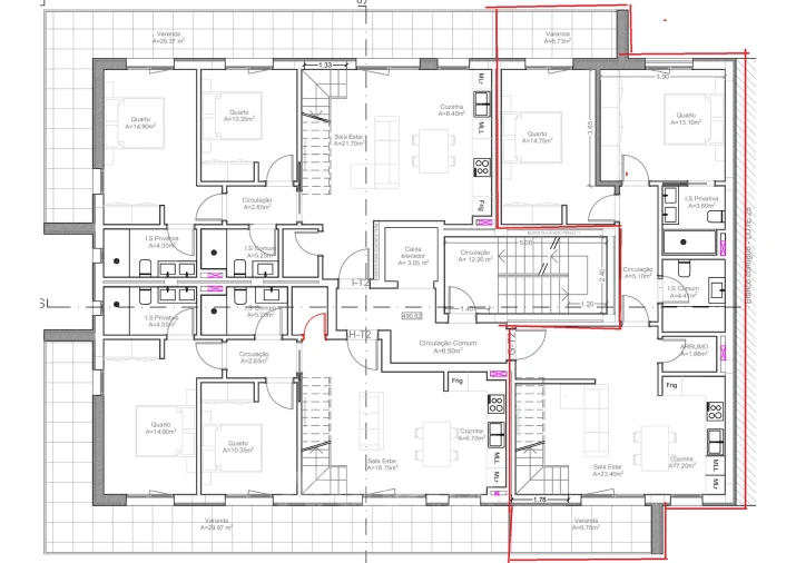 Apartamento T2 para Venda em Viseu Foto 4