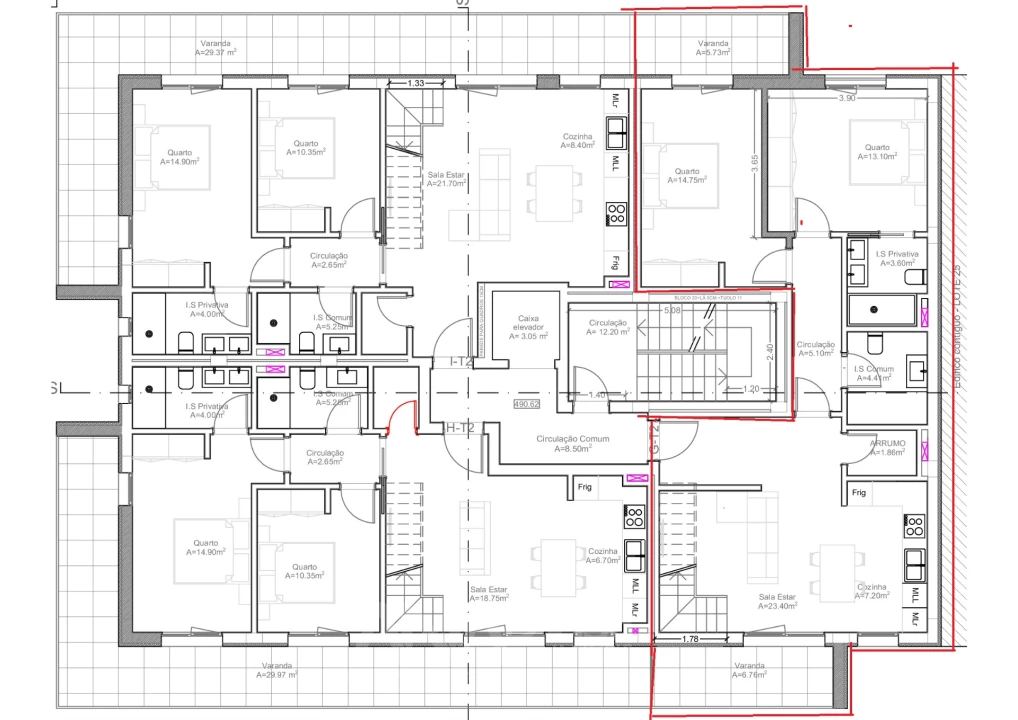 Apartamento T2 para Venda em Viseu Foto 4