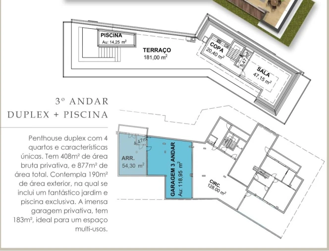 Apartamento T5 para Venda em Cascais e Estoril Planta 1