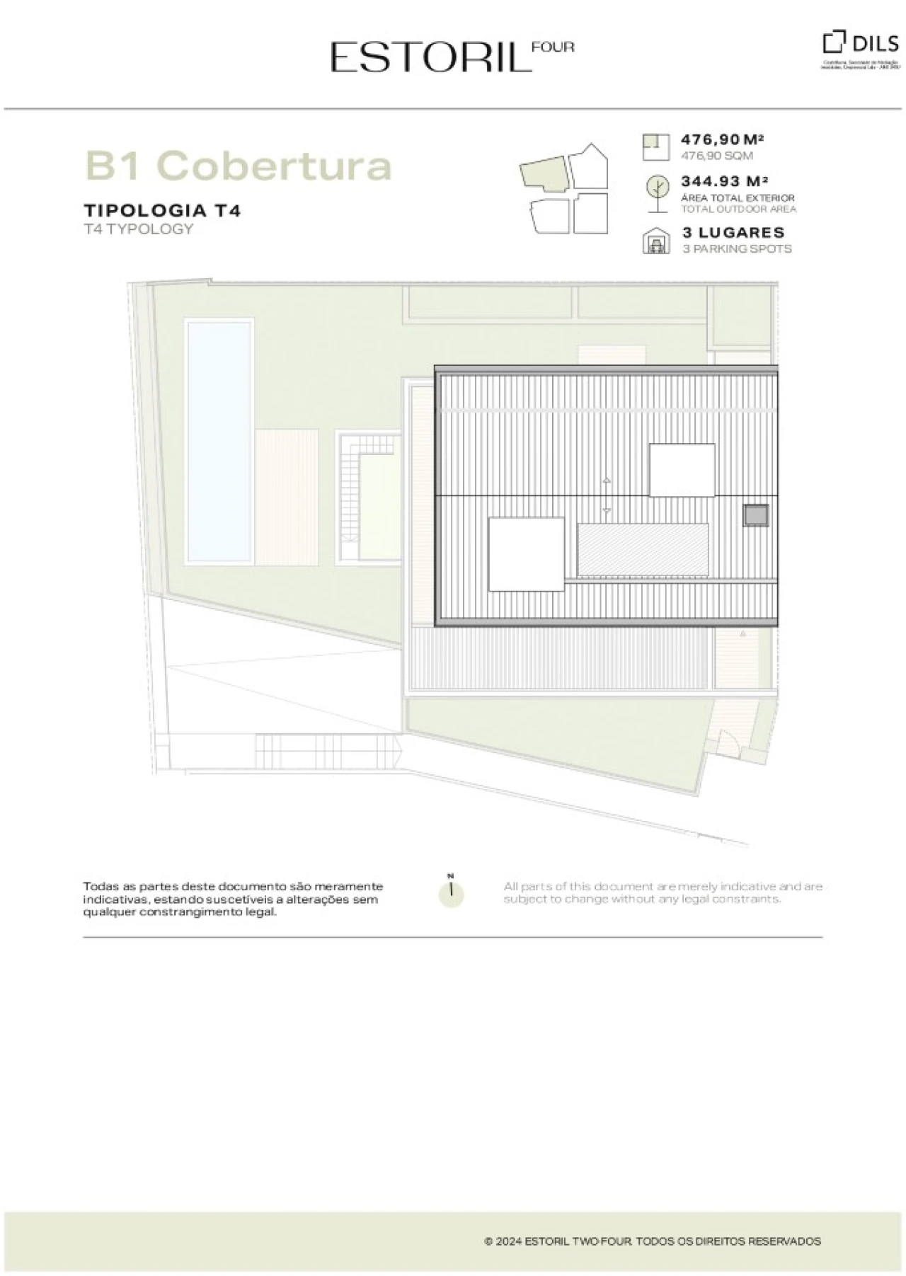 Moradia T4 para Venda em Cascais e Estoril Planta 2