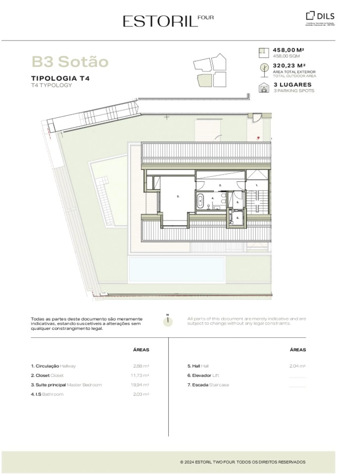 Moradia T4 para Venda em Cascais e Estoril Planta 4
