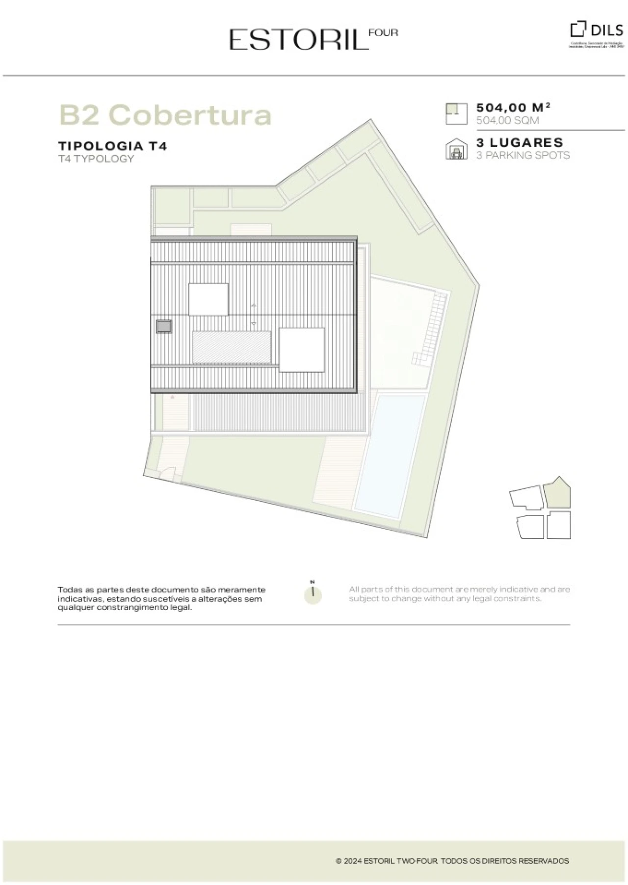 Moradia T4 para Venda em Cascais e Estoril Planta 5