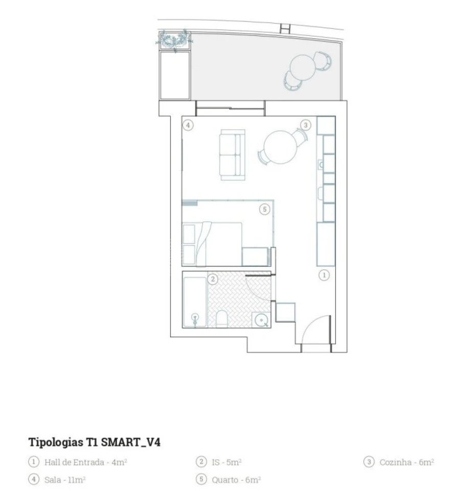 Apartamento T1 para Venda em Paranhos Foto 18