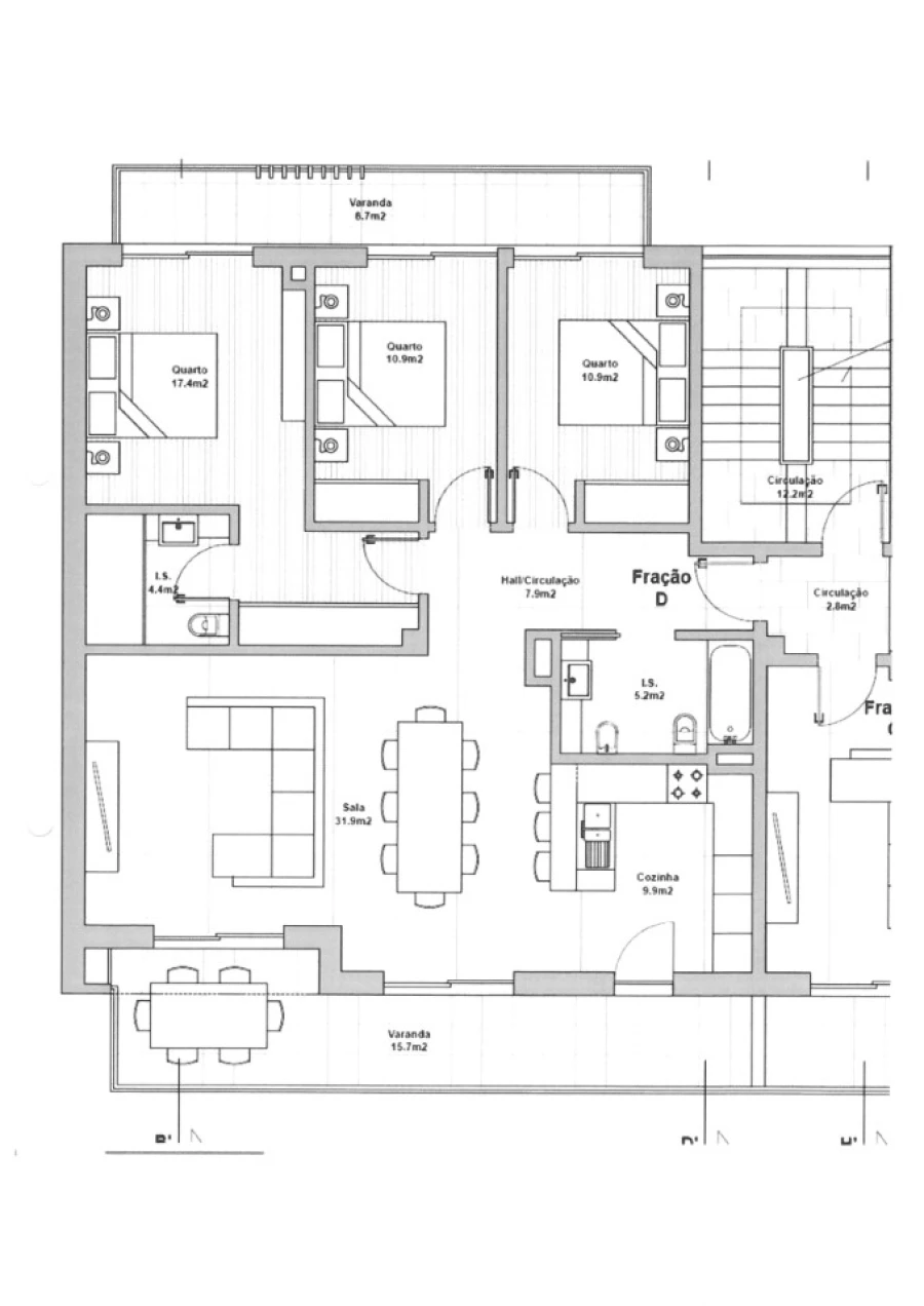 Apartamento T3 para Venda em Atouguia da Baleia Planta 1