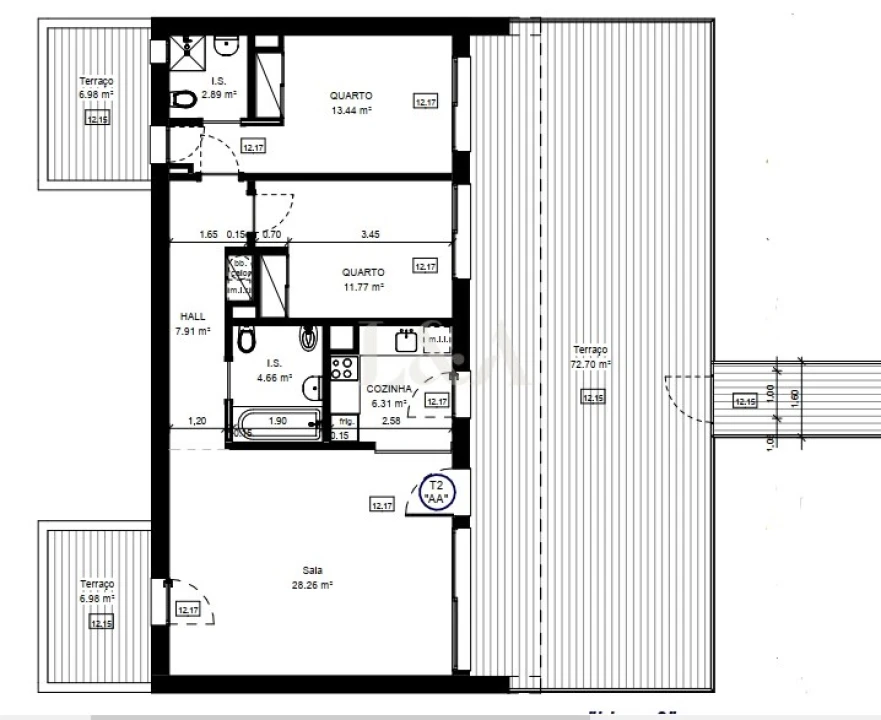 Apartamento T2 para Venda em Conceição e Cabanas de Tavira Foto 2