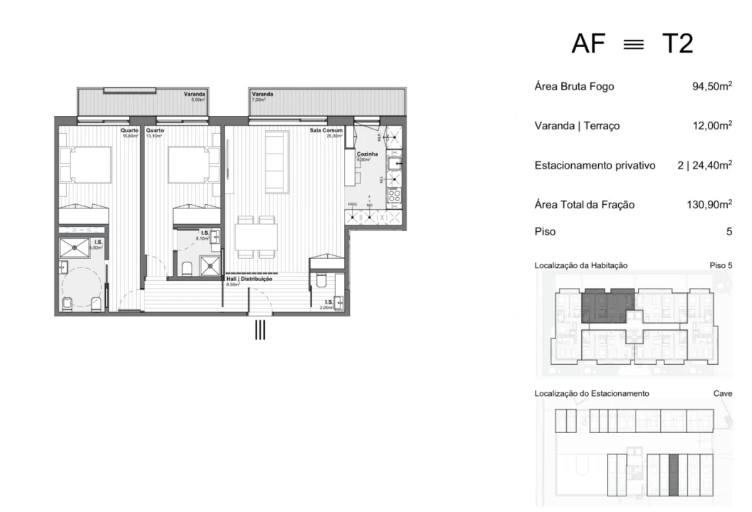 Apartamento T2 para Venda em Santa Marinha e São Pedro da Afurada Foto 10