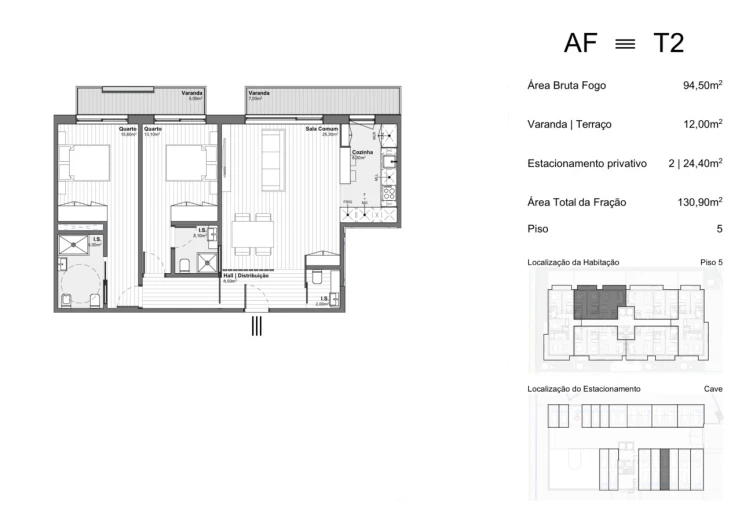 Apartamento T2 para Venda em Santa Marinha e São Pedro da Afurada Foto 10