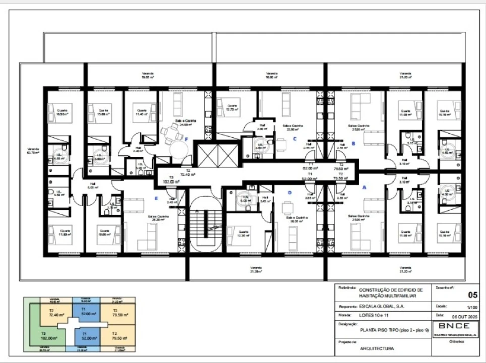 Apartamento T3 para Venda em Portimão Planta 2