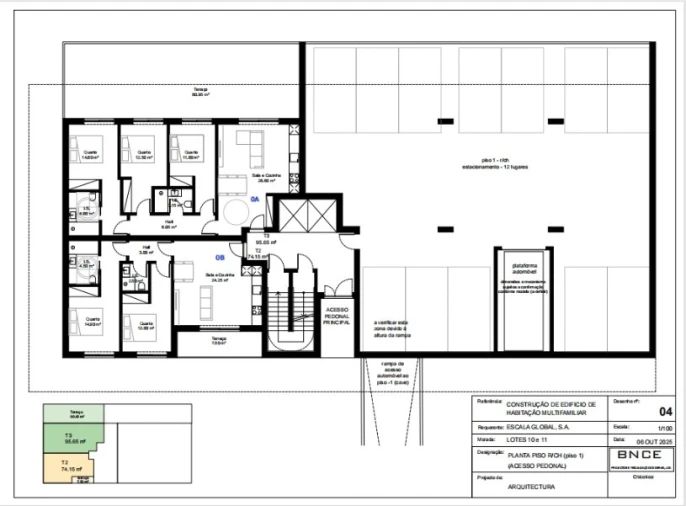 Apartamento T3 para Venda em Portimão Planta 1