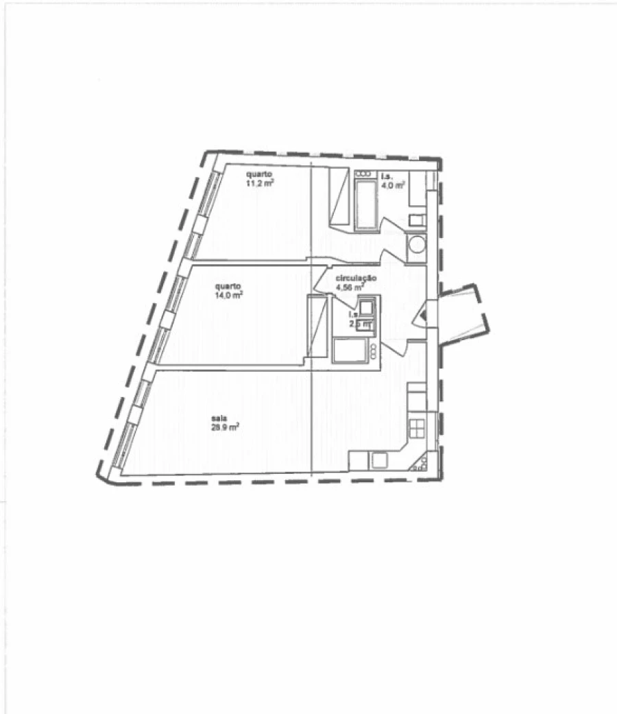 Apartamento T2 para Venda em Arroios Planta 1