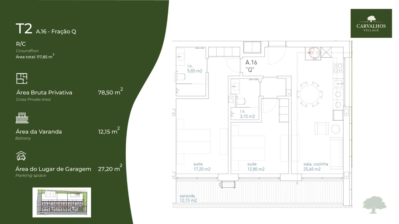 Apartamento T2 para Venda em Pedroso e Seixezelo Foto 13