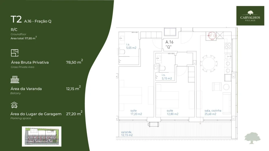 Apartamento T2 para Venda em Pedroso e Seixezelo Foto 13