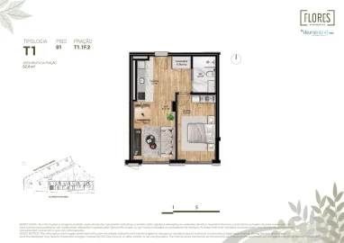 Apartamento T1 para Venda em Campanhã