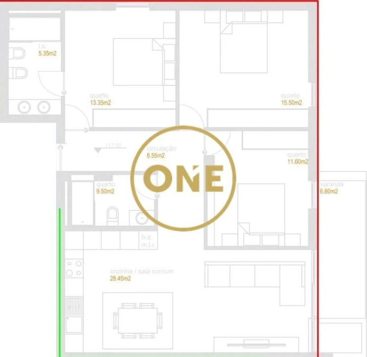 Apartamento T3 para Venda em Antas e Abade de Vermoim Foto 11