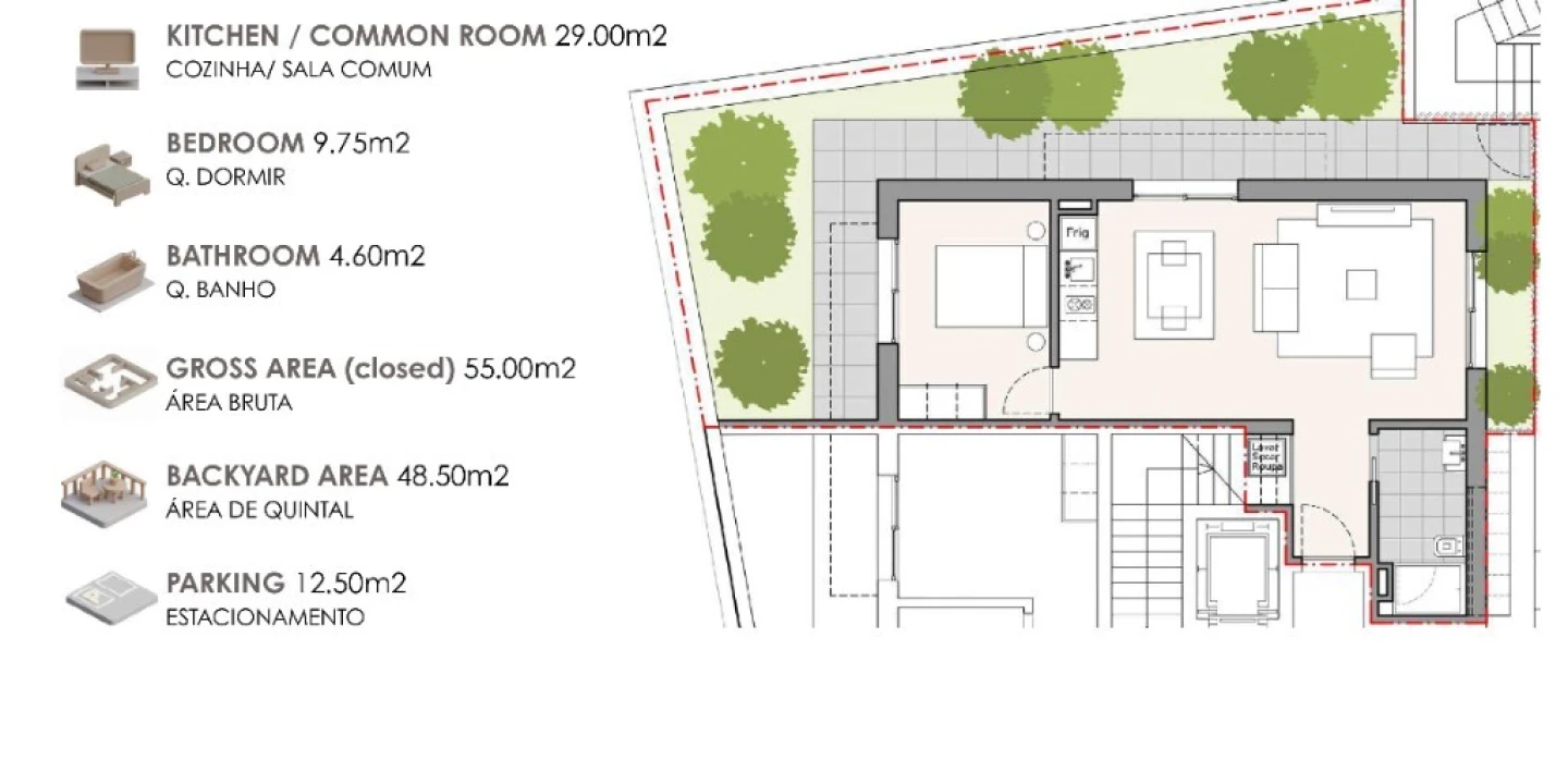 Apartamento T1 para Venda em Machico Foto 5