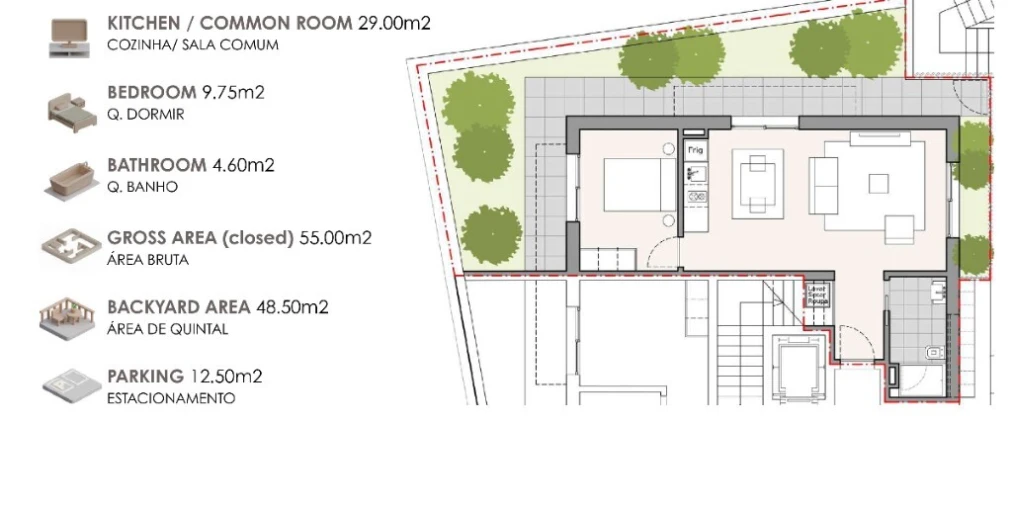 Apartamento T1 para Venda em Machico Foto 5