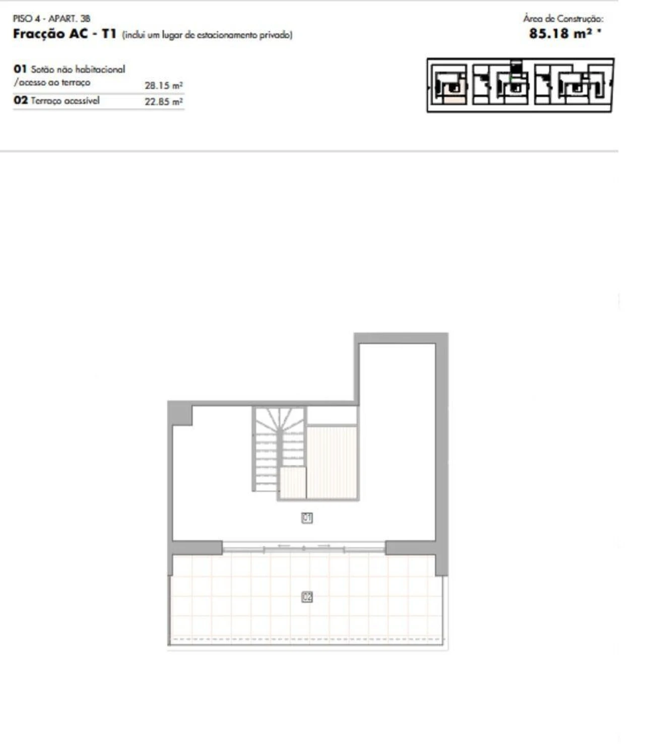 Apartamento T2 para Venda em Lagos (São Sebastião e Santa Maria) Foto 13