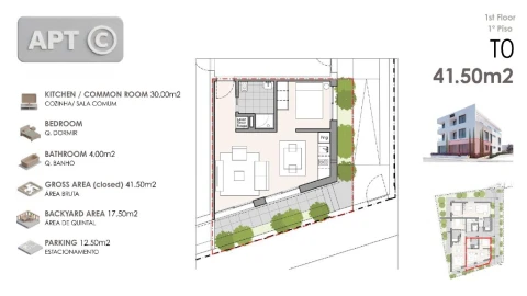 Apartamento T1 para Venda em Machico