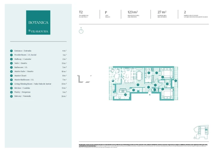 Apartamento T2 para Venda em Quarteira Foto 12