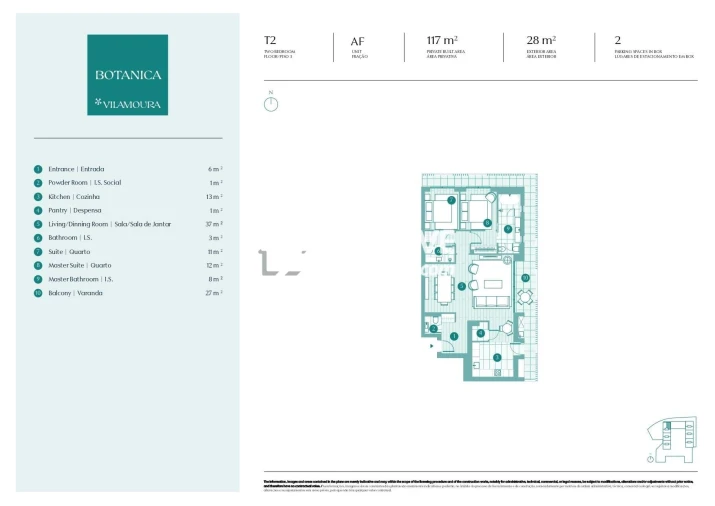 Apartamento T2 para Venda em Quarteira Foto 13