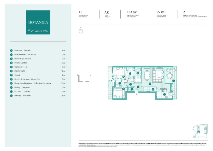 Apartamento T2 para Venda em Quarteira Foto 13