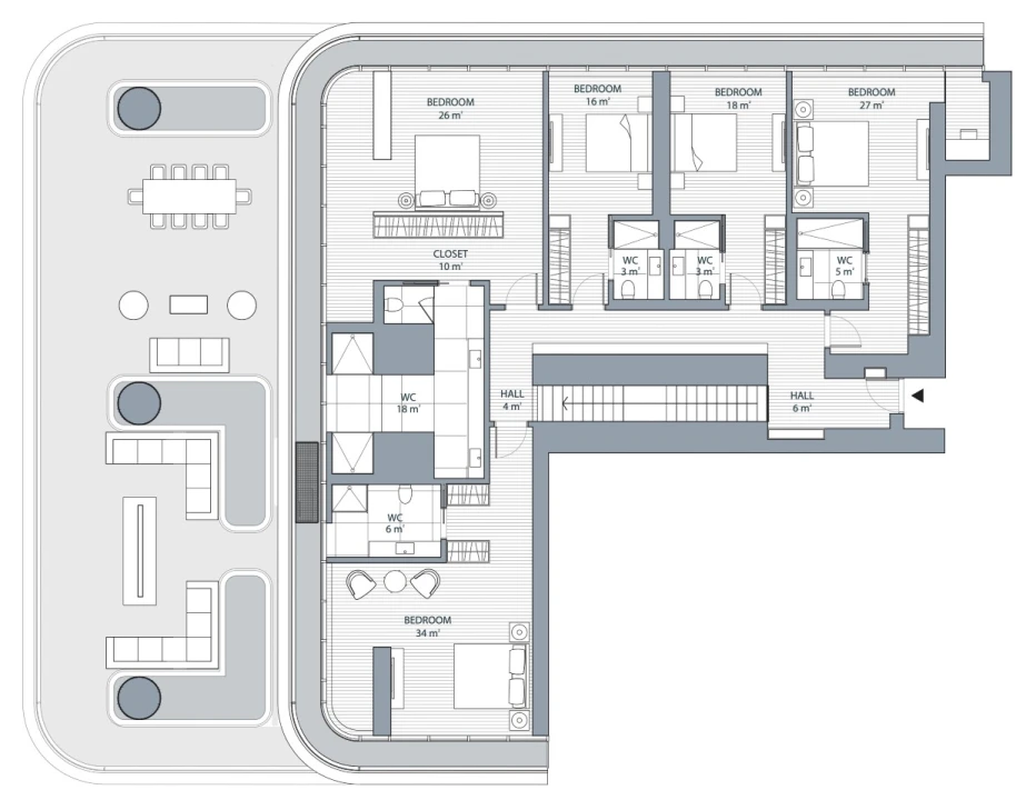Apartamento T6 para Venda em Campolide Planta 2