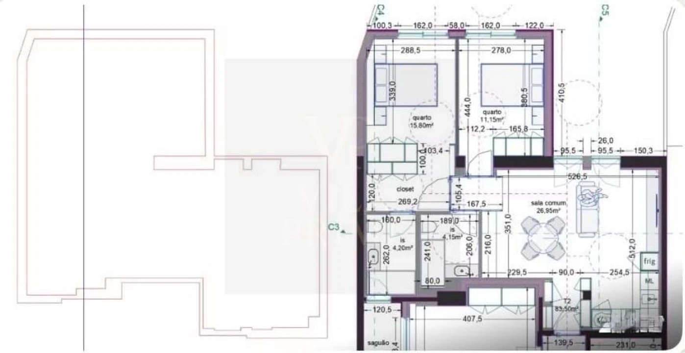 Apartamento T2 para Venda em Antas e Abade de Vermoim Foto 24