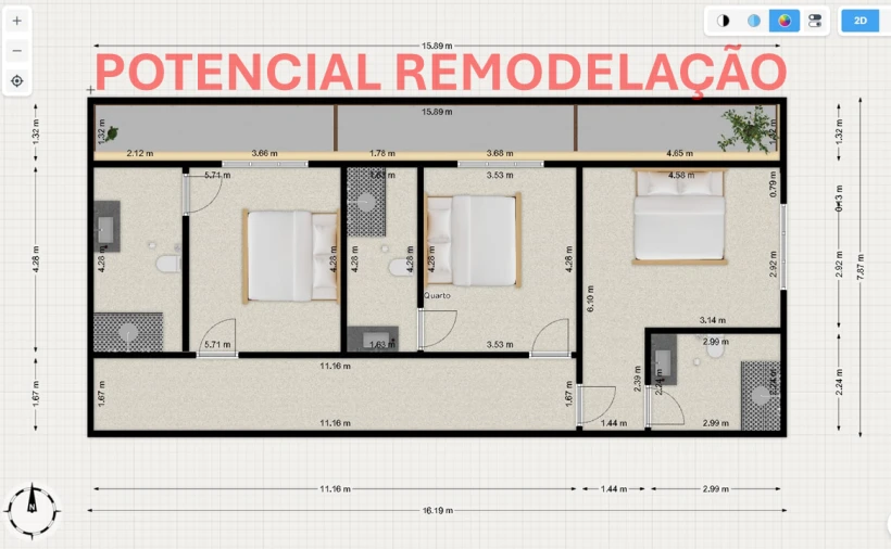 Moradia T3 para Venda em Matosinhos e Leça da Palmeira Foto 12