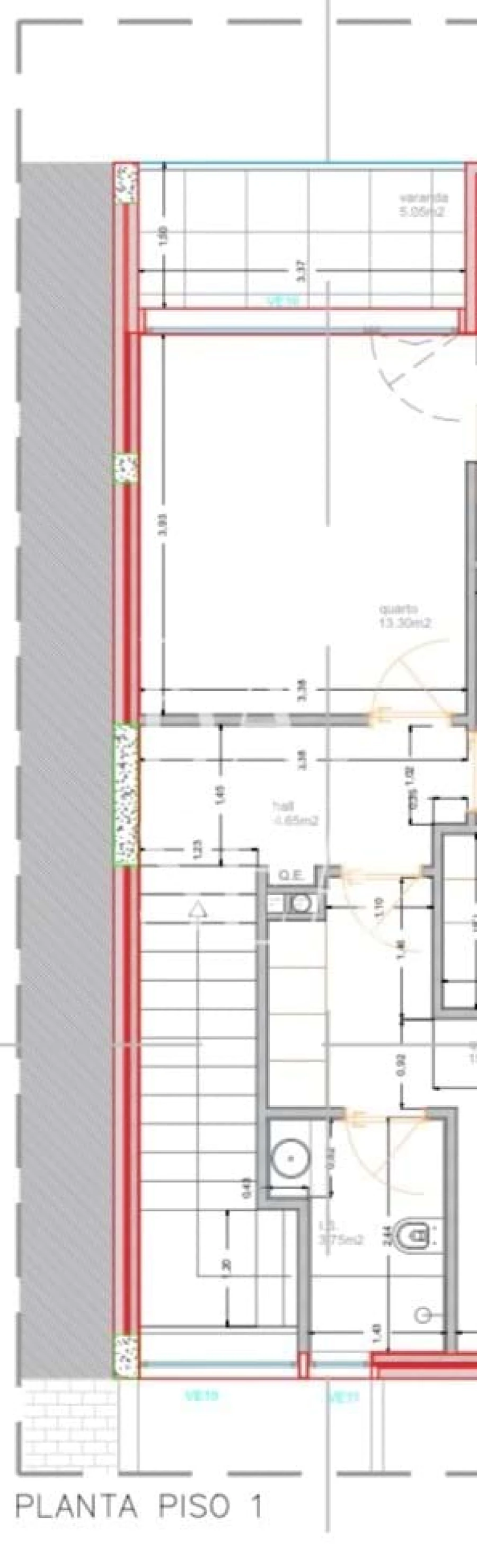 Moradia T3 para Venda em Palmeira Planta 2