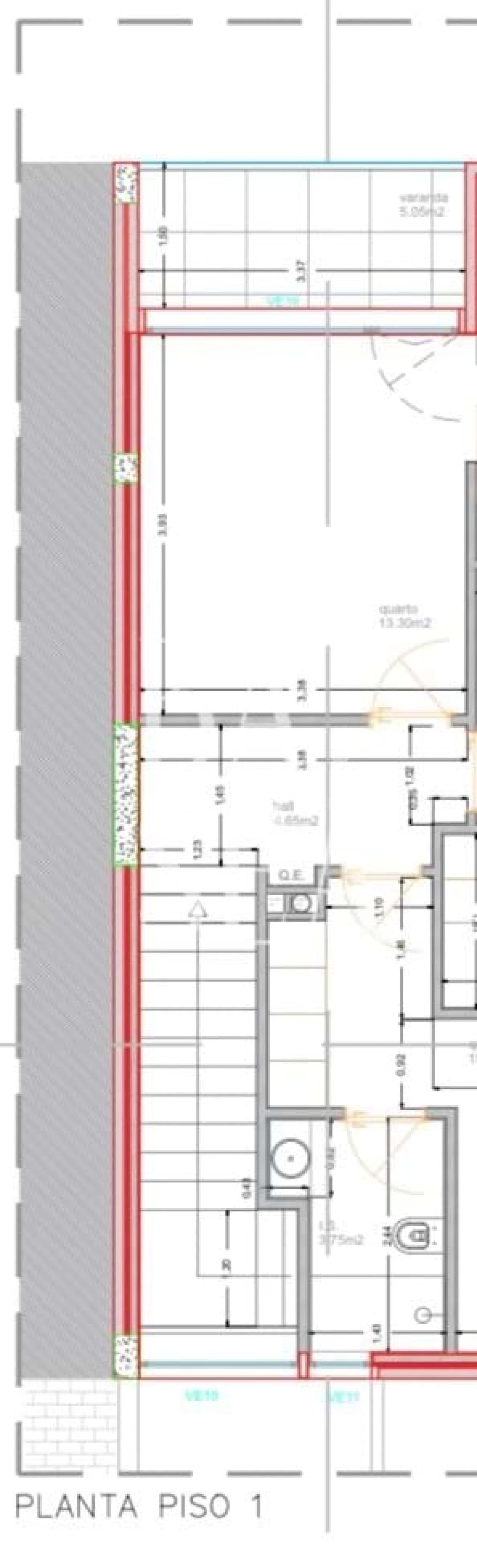 Moradia T3 para Venda em Palmeira Planta 2