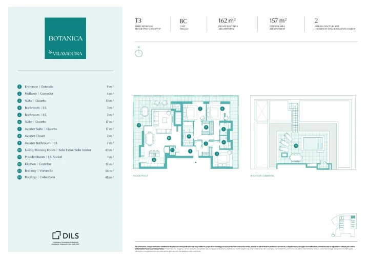 Apartamento T3 para Venda em Quarteira Planta 1