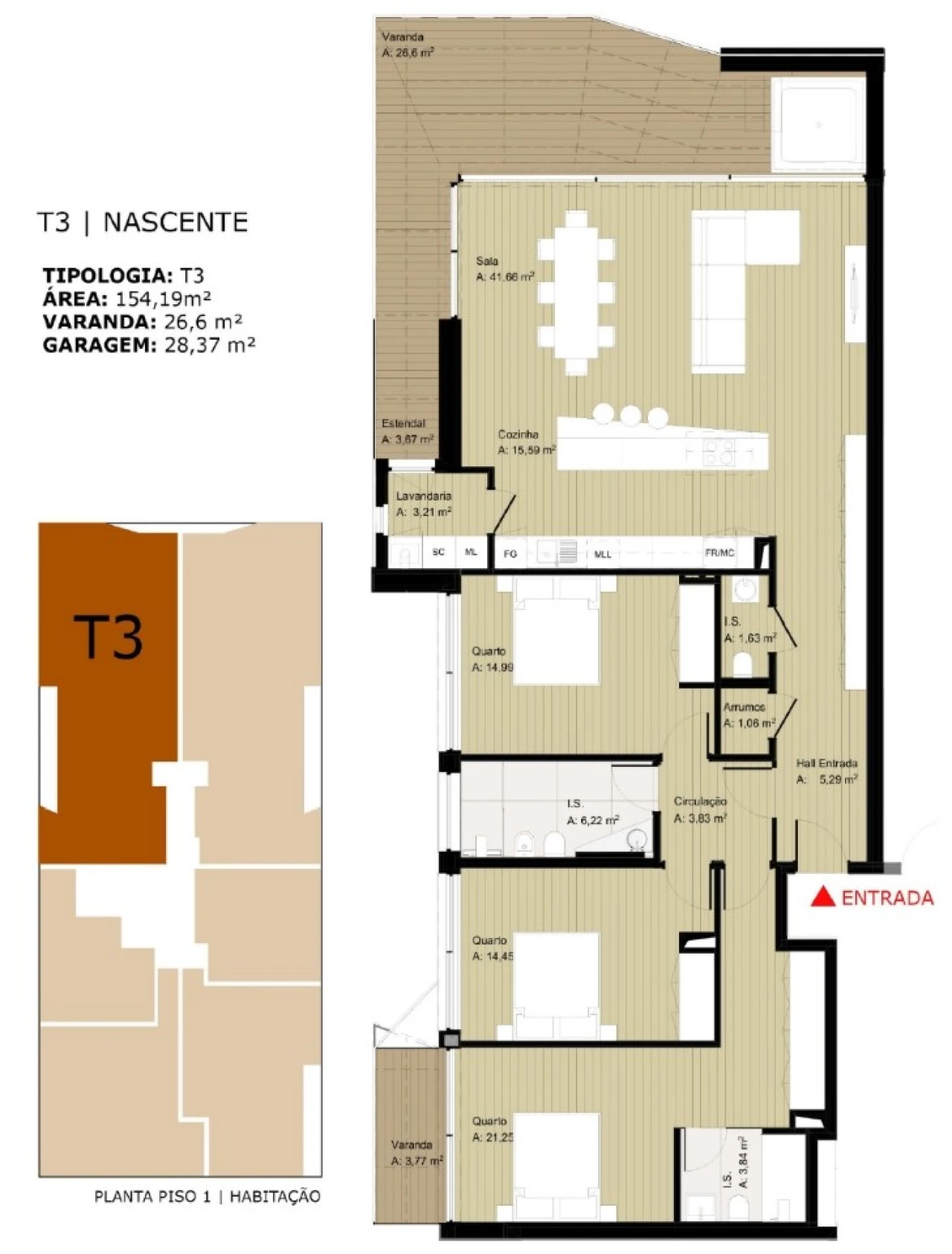 Apartamento T3 para Venda em Santa Maria Maior e Monserrate e Meadela Foto 25