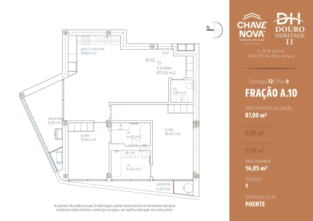 Apartamento T2 para Venda em Arcozelo Foto 14