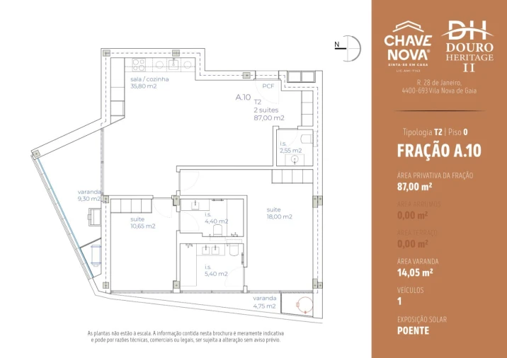 Apartamento T2 para Venda em Arcozelo Foto 14